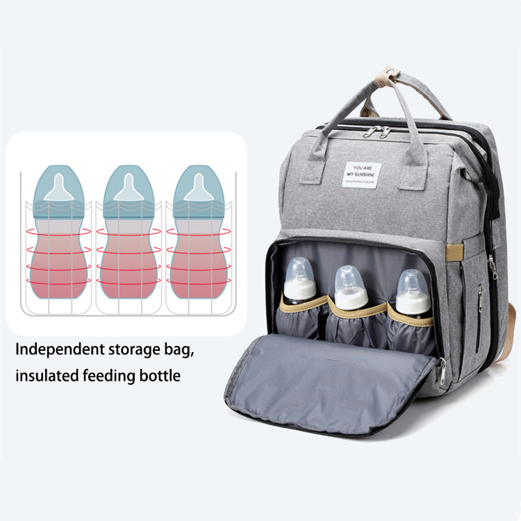Custom quality hiking travel mami mummy back pack baby backpack diaper bag with changing station