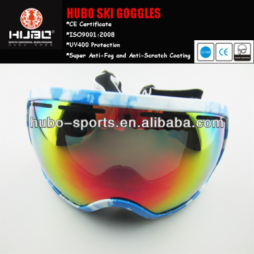 2014 HUBO adjustable strap ski snow goggles with CE
