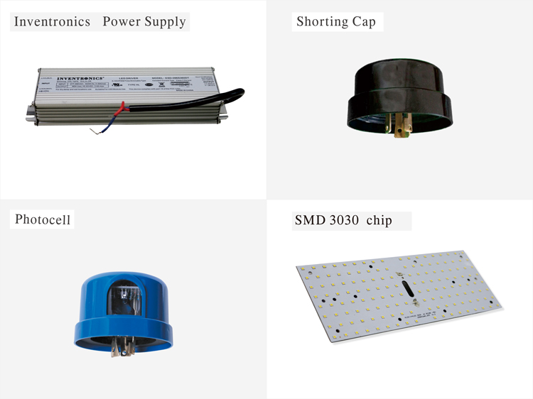 DLC ETL listed 300 watt led parking lot shoebox light 4 types brackets IP66 pole street lighting