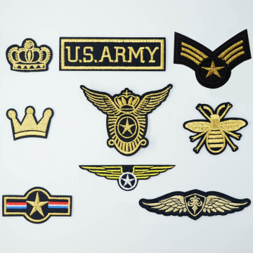 Star Rank Grade Army Emblem Iron embroidery Patches