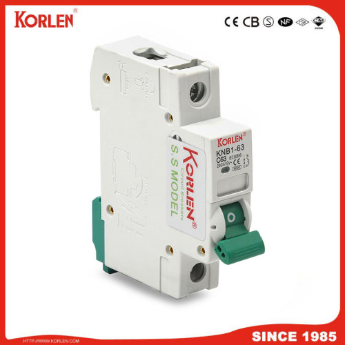 DZ47 Type Mini Circuit Breaker Silver Contact 6KA