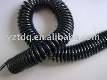 polyurethane cable spiral cord,spiral cable