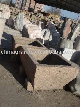 Antique granite trough