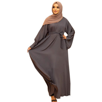 Plus Size Muslim Autumn Robe Dress