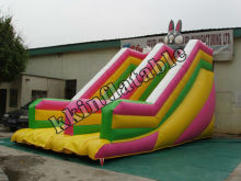 used inflatable rabbit bouncy slide out