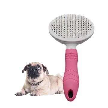 Peigne pour chien de beauté Brosse pour chien Peigne autonettoyant pour animaux de compagnie