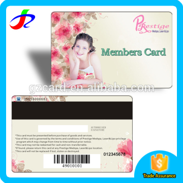 Offset Printing PVC Barcode pvc Membership magnetic stripe card