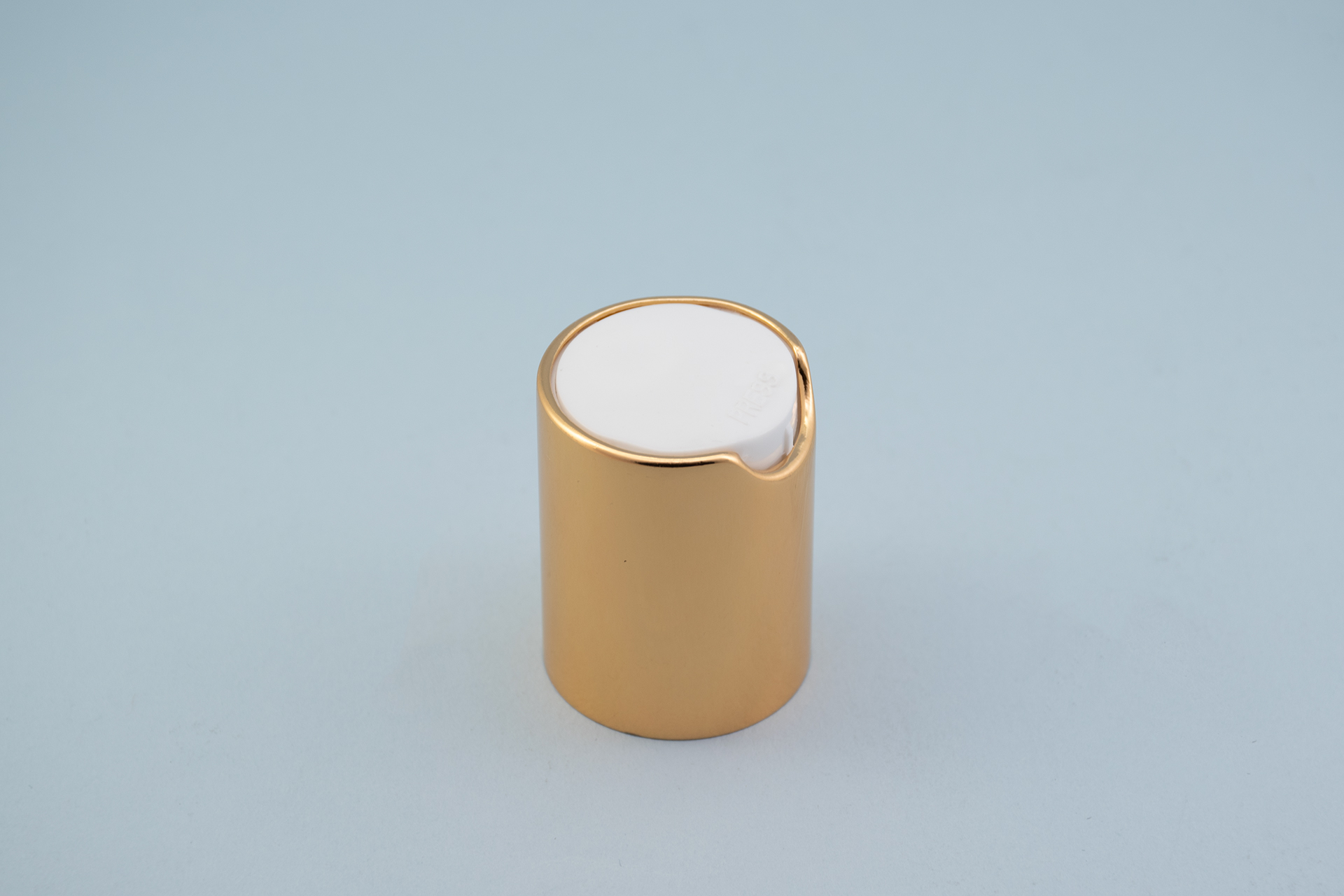 Tapa superior de disco de aluminio dorado brillante 20/415 20/415 Shiny Gold Aluminum Disc Top Cap