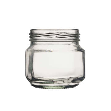 210ml Square Glass Short Jars