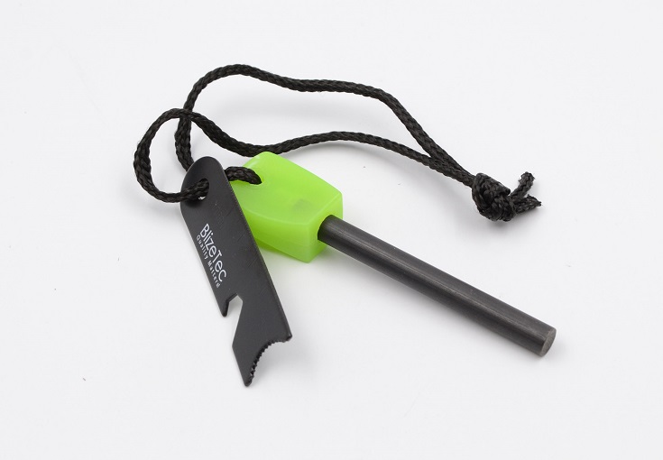 Luminous ferro rod fire starter with handle glow in the dark,Outdoor magnesium flint fire starter with luminous handle