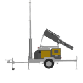 Solar Mobile Trailer Light Towers With 4*300W LED