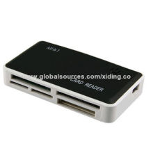 6-in-1 Multifunction Card Reader for microSD, M2, Mini SD, SD, MMC, RE-MMC, HS-MMC, T-Flash, USB 2.0