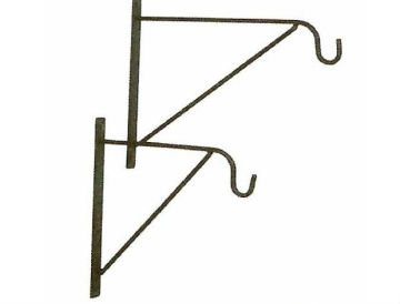 Garden wrought iron shepherds hook