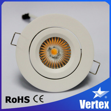 5 years Warranty 8W LED Brushed Nickel indoor recesses lighting