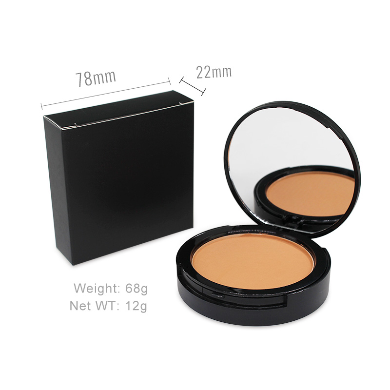 5color double layer pressed powder Monochrome concealer Exquisite pressed powder Flour puff with mirror Matte Pressed Powder