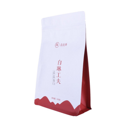 Kompostabel Kraft Paper Square Bottom Bag Herb Tea