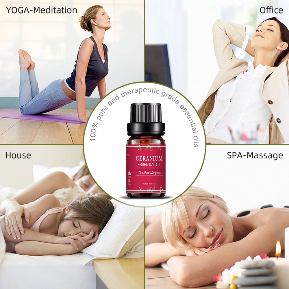 Geranium Essential Oil Topgrade Nature Huile pour les soins de carrosserie