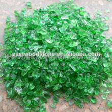 green color firepit glass,crushed glass scrap