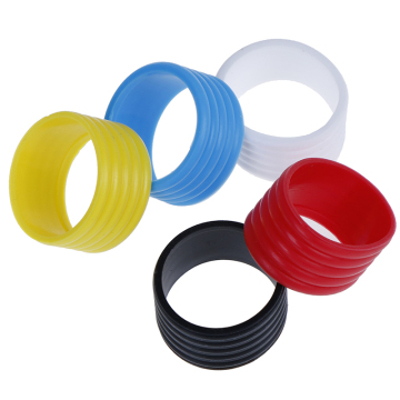 4pcs Rubber Tennis Racket Handle Rubber Ring Stretchy Tennis Racket Handle's Rubber Ring Tennis Racquet Band Overgrips