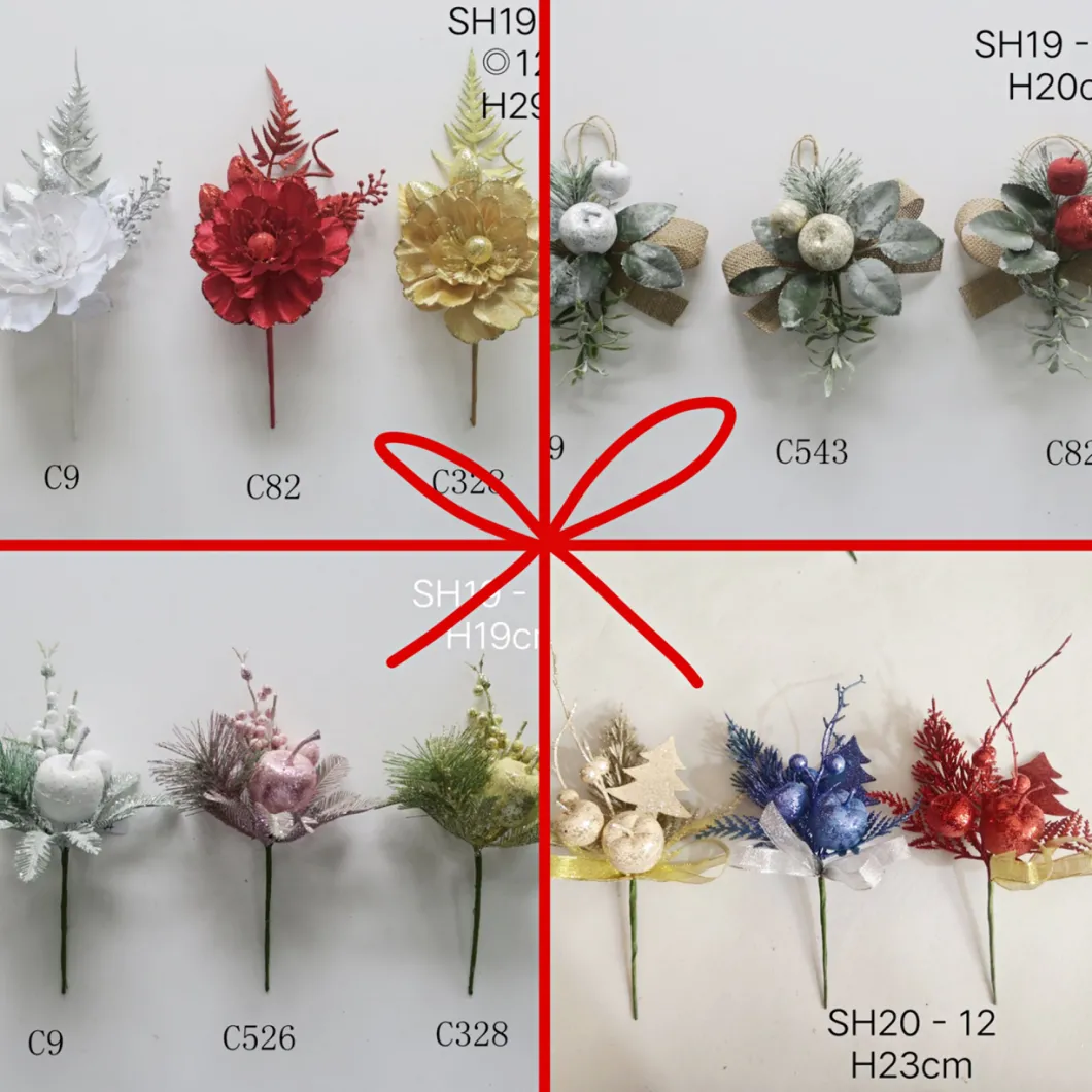 Decorative Artificial Colorful Christmas Flower