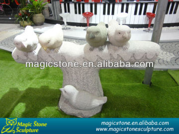 harmonious peaceful birds landscaping stone outdoor