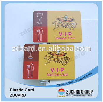 shenzhen printable pvc plastic card/glossy plastic business cards/customer plastic pvc discount card