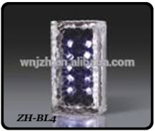 20 x10cm Solar Ice Glass Blocks Brick Light /Solar Underground Paver lamp