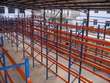 High steel storage shelves