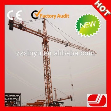 high strength structure 10 ton QTZ160 10t rail mounted tower crane