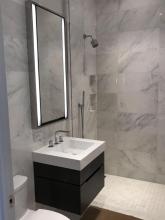 Modern style bathroom vanity mirror cabinet with lighting