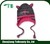 cat shaped earflap hat with braids
