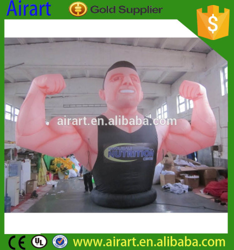 Giant inflatable muscle male/customized inflatable male popeye/wholesale inflatable muscle male