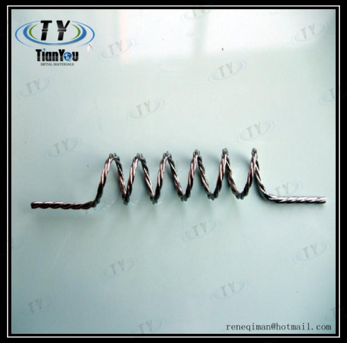 1.0mm wayar tungsten Twisted untuk salutan penyejatan Wacuum