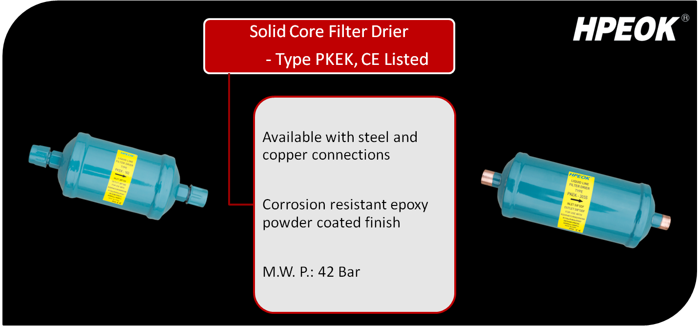 Refrigeration Solid Core Filter Drier