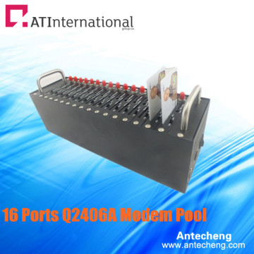 Wavecom GPRS Modem Pool 16 Ports Q2406A SMS/MMS/Voice/Fax