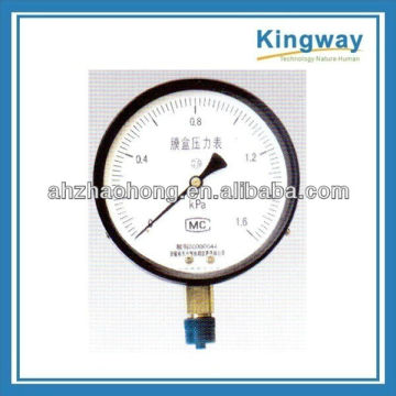 Capsule pressure gauge