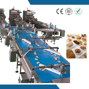 Automatic packing line for chocolate, cereal bar