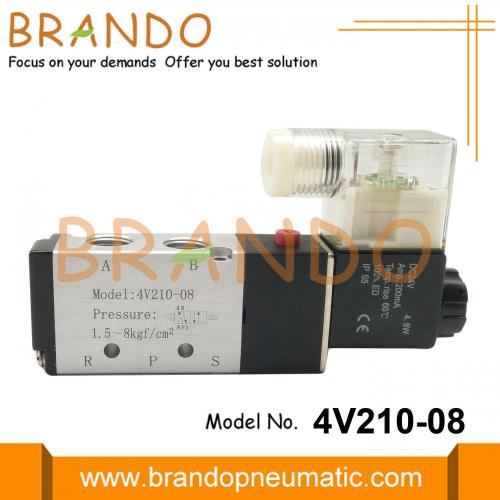 4v210-08 1/4 &#39;&#39; Airtac Tip Solenoid Pnömatik Valf DC24V