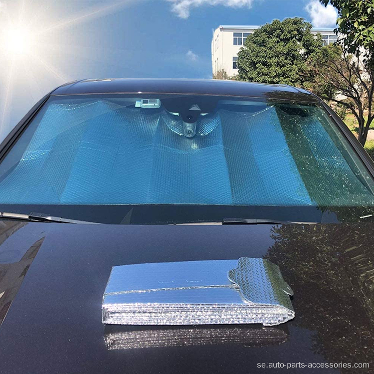 Vikbar UV -skyddsbilens främre fönster solskydd