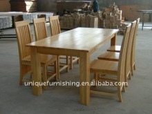 Solid Wooden table and chair for dinner