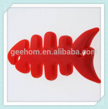 soft pvc/ silicone earphone cable cord winder