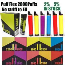 Оптовая одноразовая одноразовая ручка Puff Flex 2800 Puffs