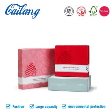 Luxury Two-pieces Cosmetics Box with UV Spot Lid