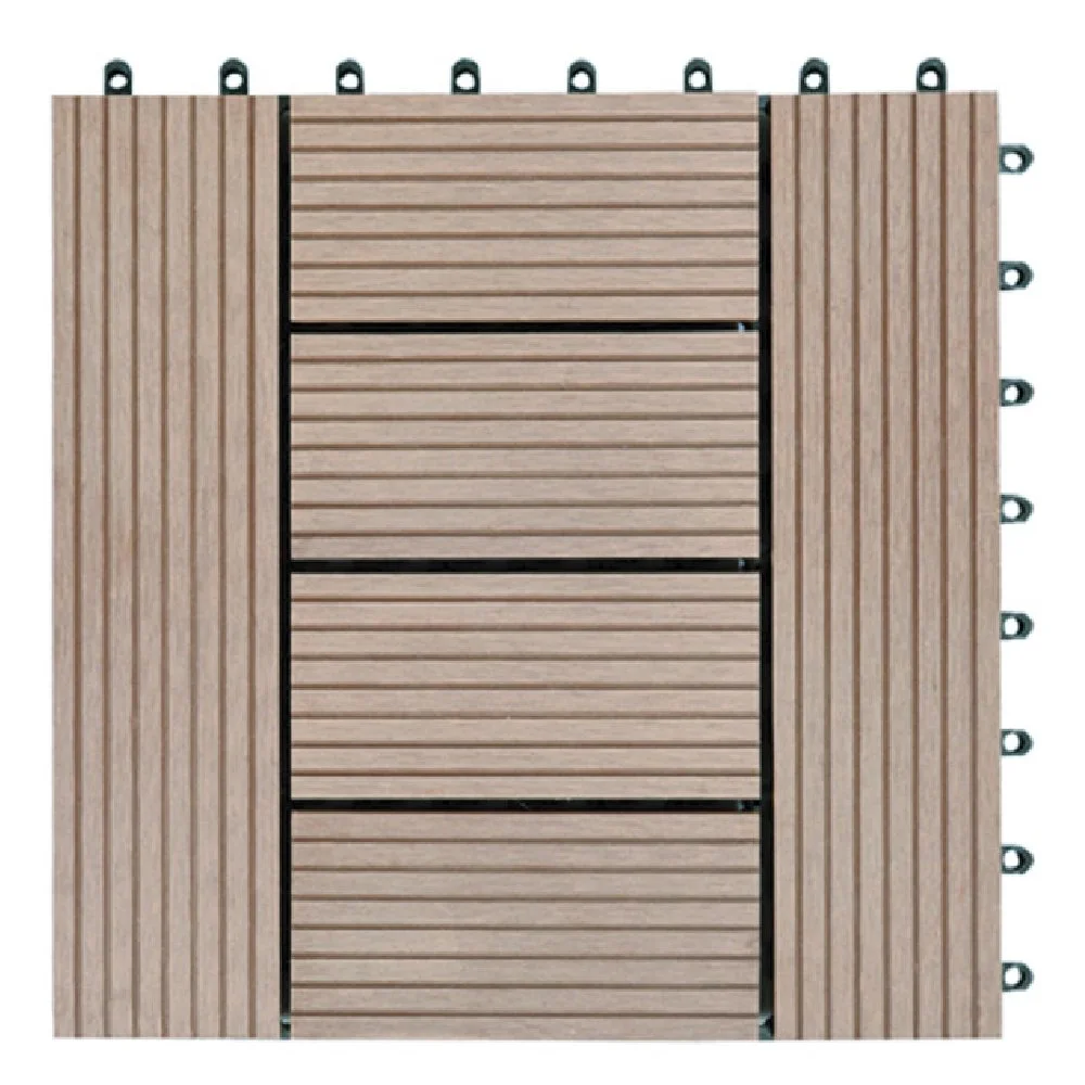 Factory Price Outdoor&Indoor Deck Tiles Interlocking DIY WPC Floor Tiles