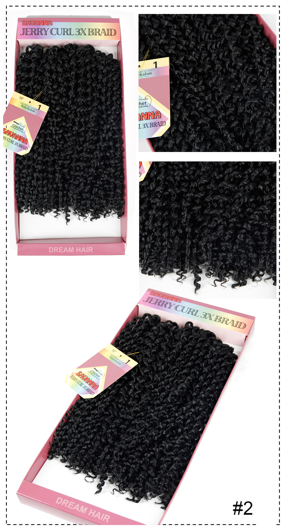 Synthetic Crochet Hair Jerry curly Hair Kinky Twist Braiding hair with Ombre Crochet Braid