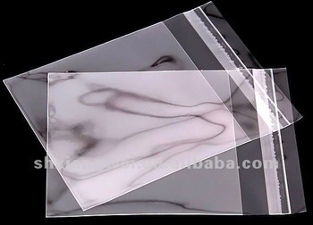 flat small clear plastic bags