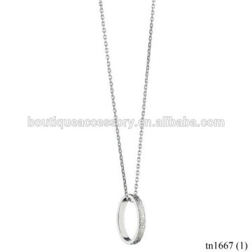 Silver Ring Plated Necklace