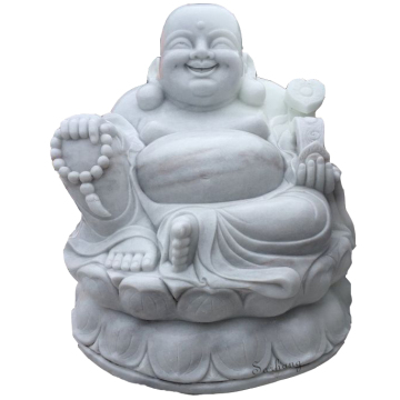 Factory sales life size white marble buddha statues