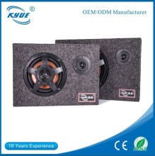 factory price 6" car subwoofer 75W RMS power rectangle carpet car subwoofer box design