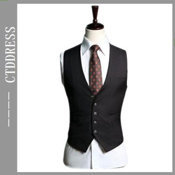 men suit black sleeveless waistcoat vest